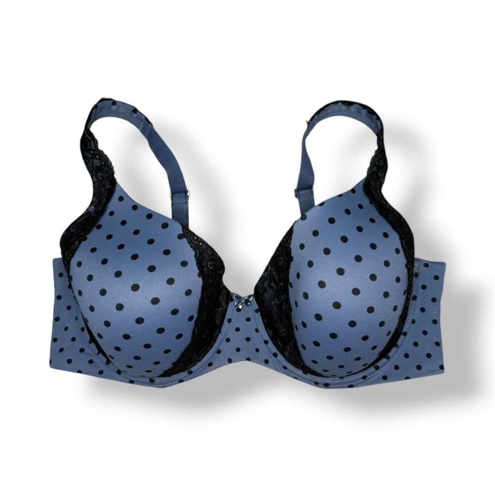 Soma Embraceable Full Coverage Bra 40DD Polka Dot Lace Underwire